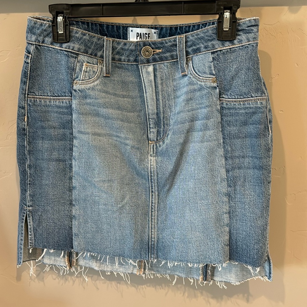 Paige demin mini skirt